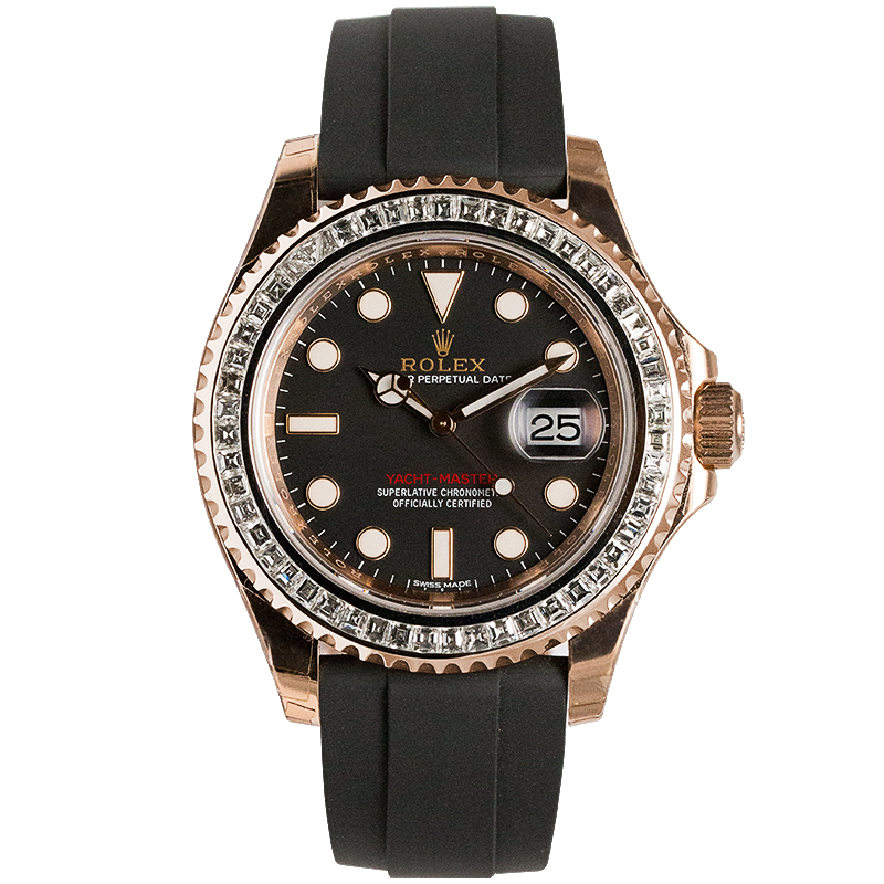 Rolex Yacht-Master 40mm Everose Gold 116655 Diamond Bezel