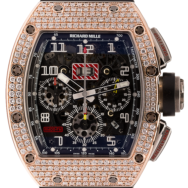 Richard Mille RM011 Felipe Massa Custom Diamond Set Bezel