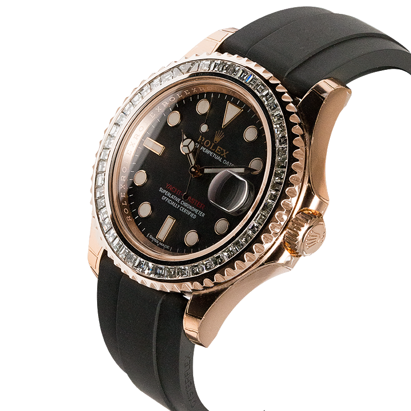 Rolex Yacht-Master 40mm Everose Gold 116655 Diamond Bezel