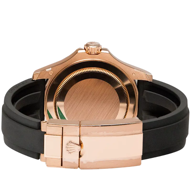Back view of Yacht-Master oyster bracelet with an lock clasp