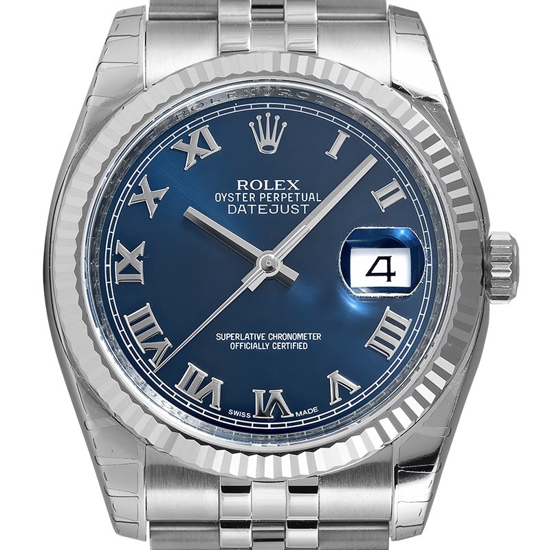 Rolex DateJust 36mm Stainless Steel Blue Dial Jubilee 116234