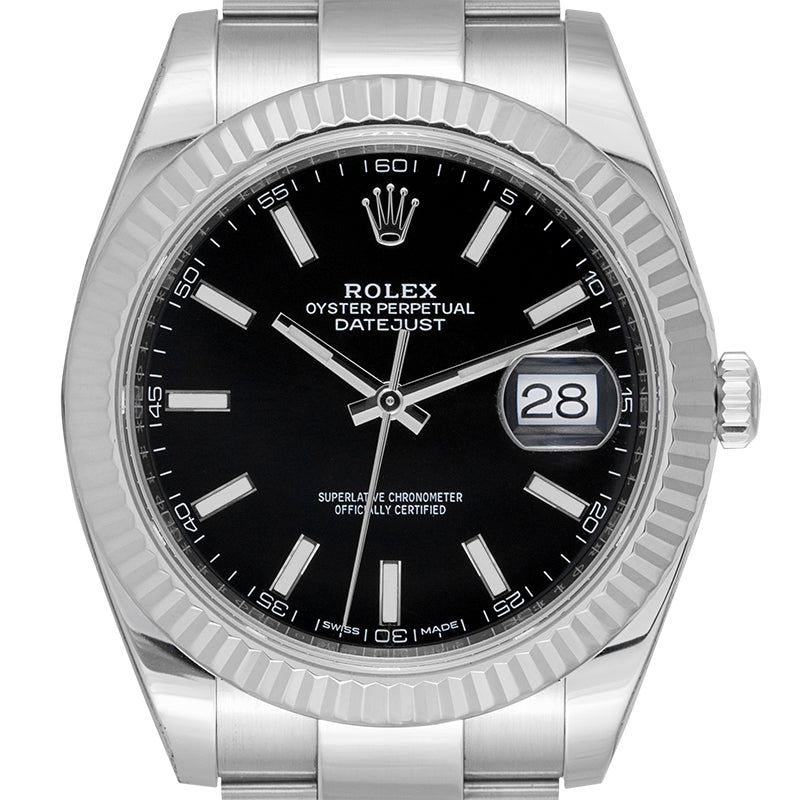 Rolex Datejust 41 Steel Black Dial 116334