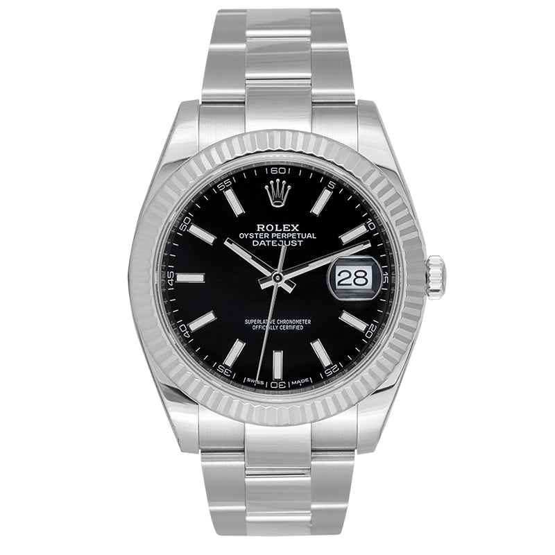 Rolex Datejust 41 Steel Black Dial 116334