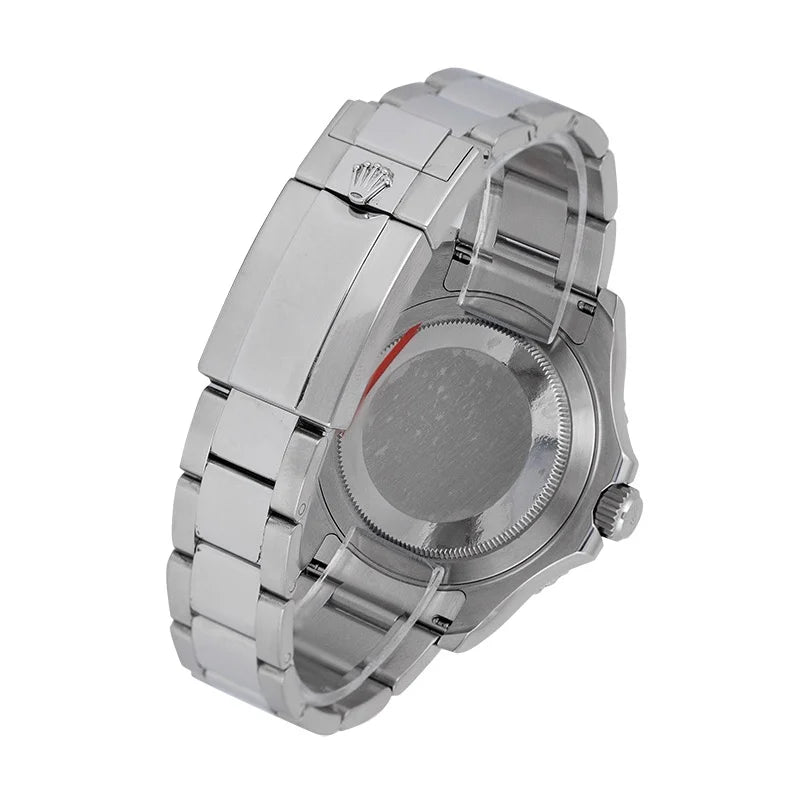 Back view of Rolex Yacht-Master 40 Steel and Platinum Dark Rhodium 116622