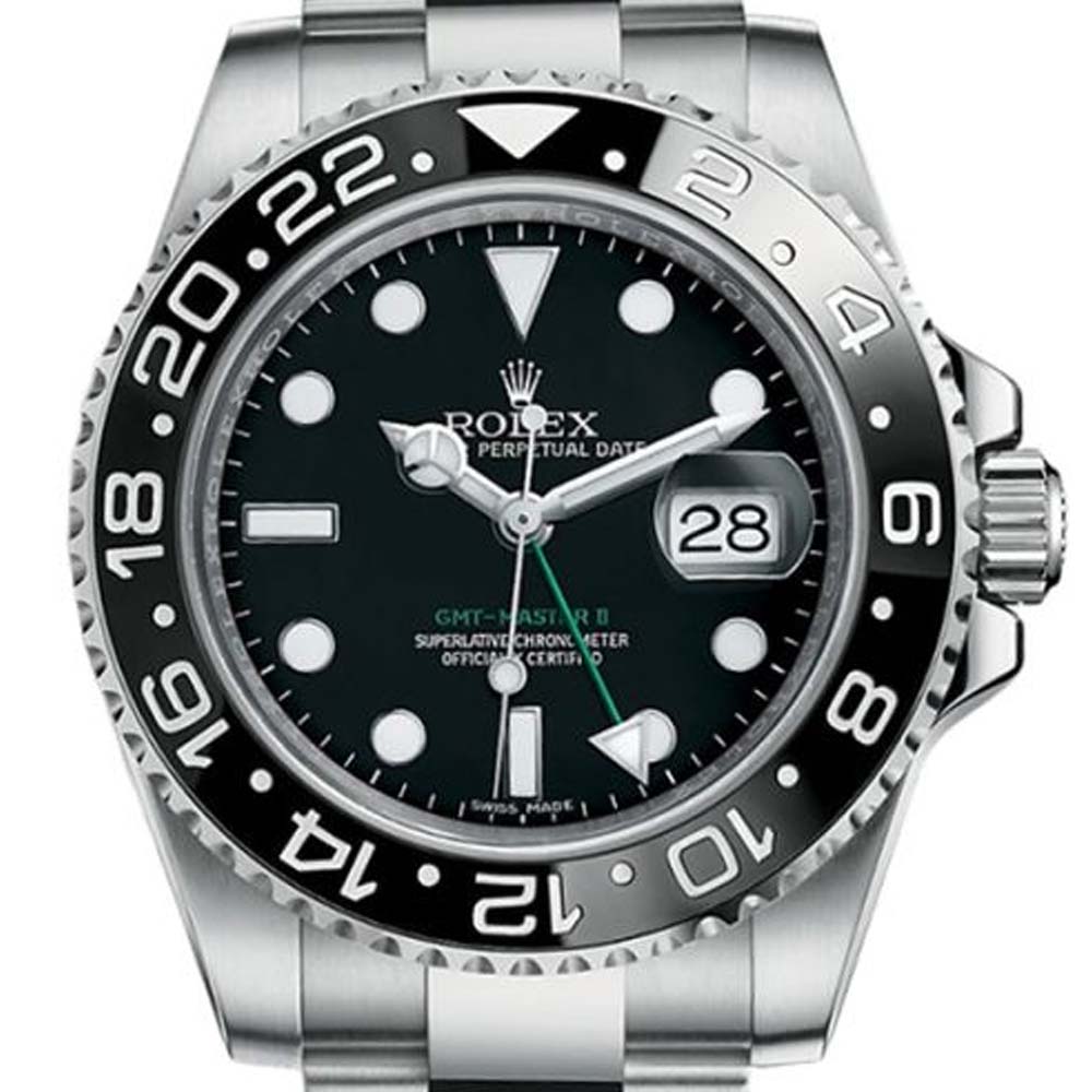 Rolex GMT-Master II Stainless Steel Black Dial Oyster 116710LN Watch