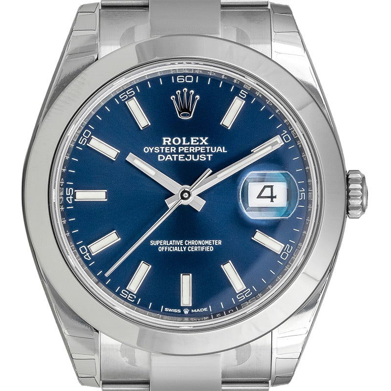 Rolex Datejust 41 Stainless Steel Blue Dial 126300