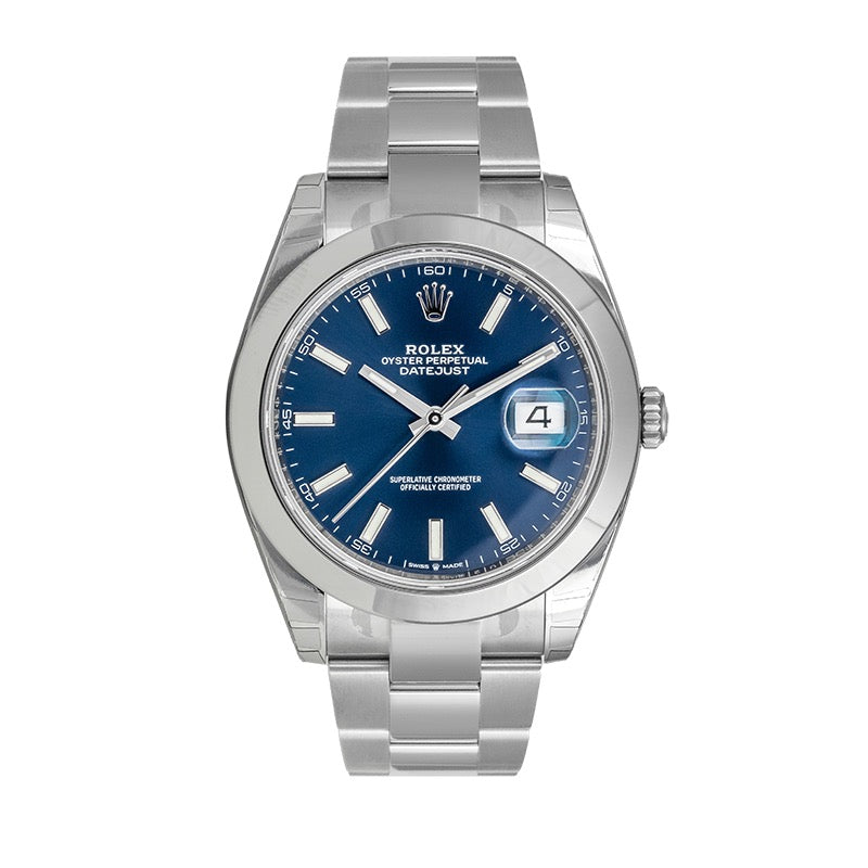 Rolex Datejust 41 Stainless Steel Blue Dial 126300