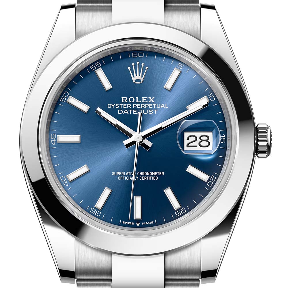 Rolex Datejust 41 Steel Oyster Blue Dial 126300 Watch