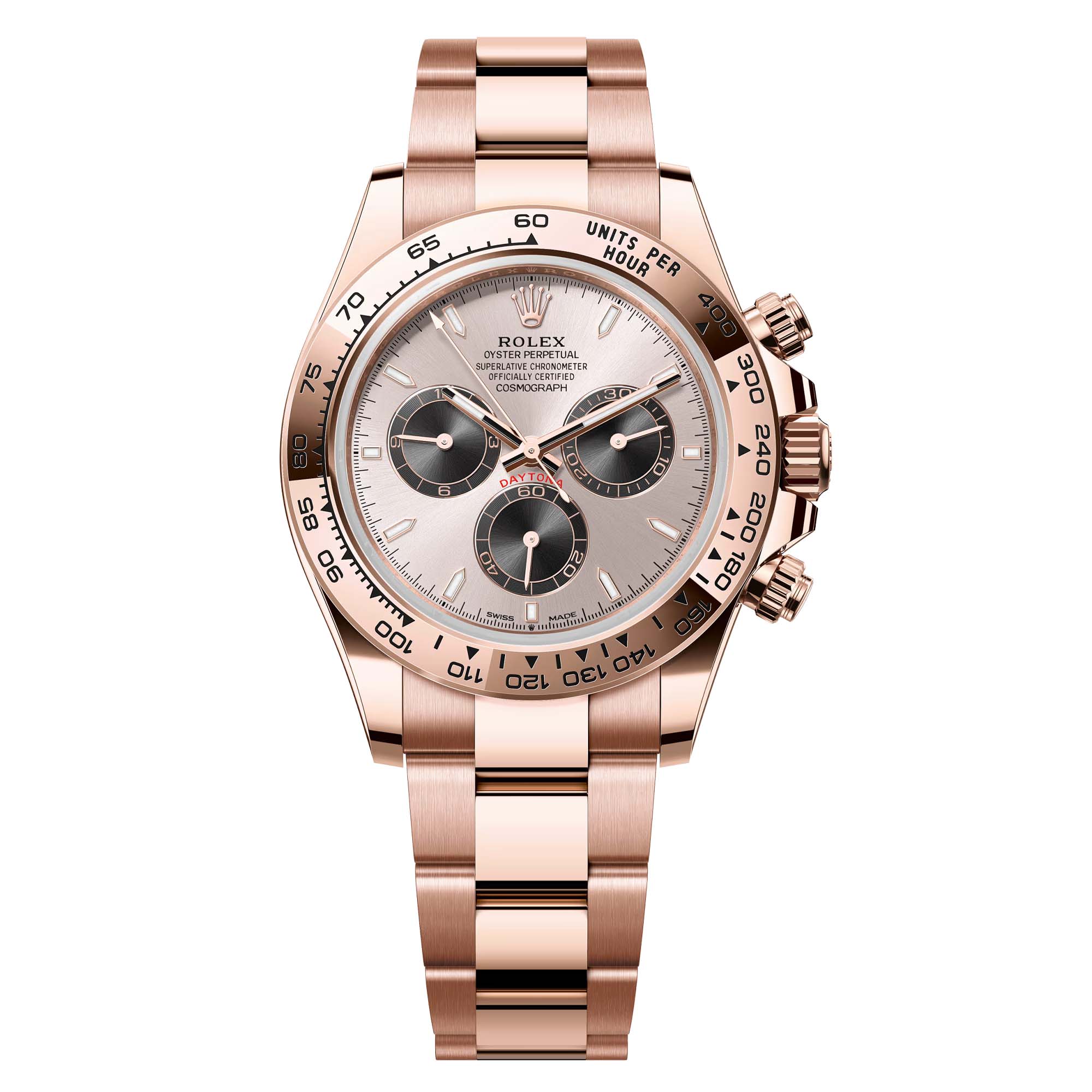 Rolex Daytona 18ct Everose Gold Sundust/Black Dial 126505