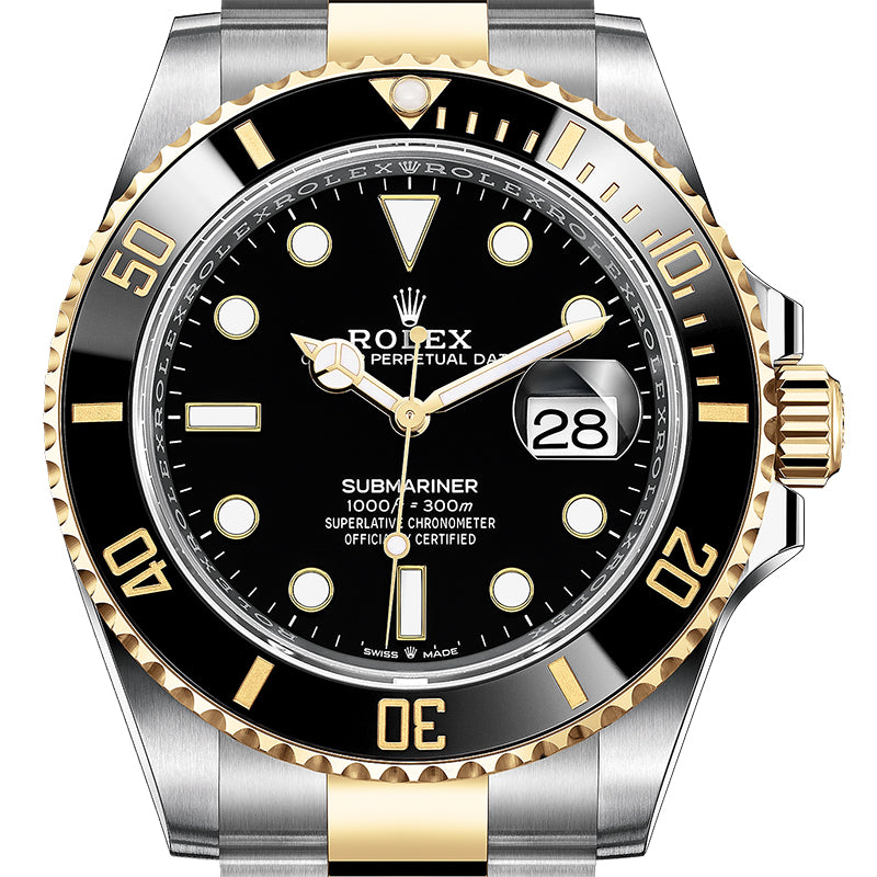 Rolex Submariner Date 18ct Yellow Gold Stainless Steel Black Dial 126613LN