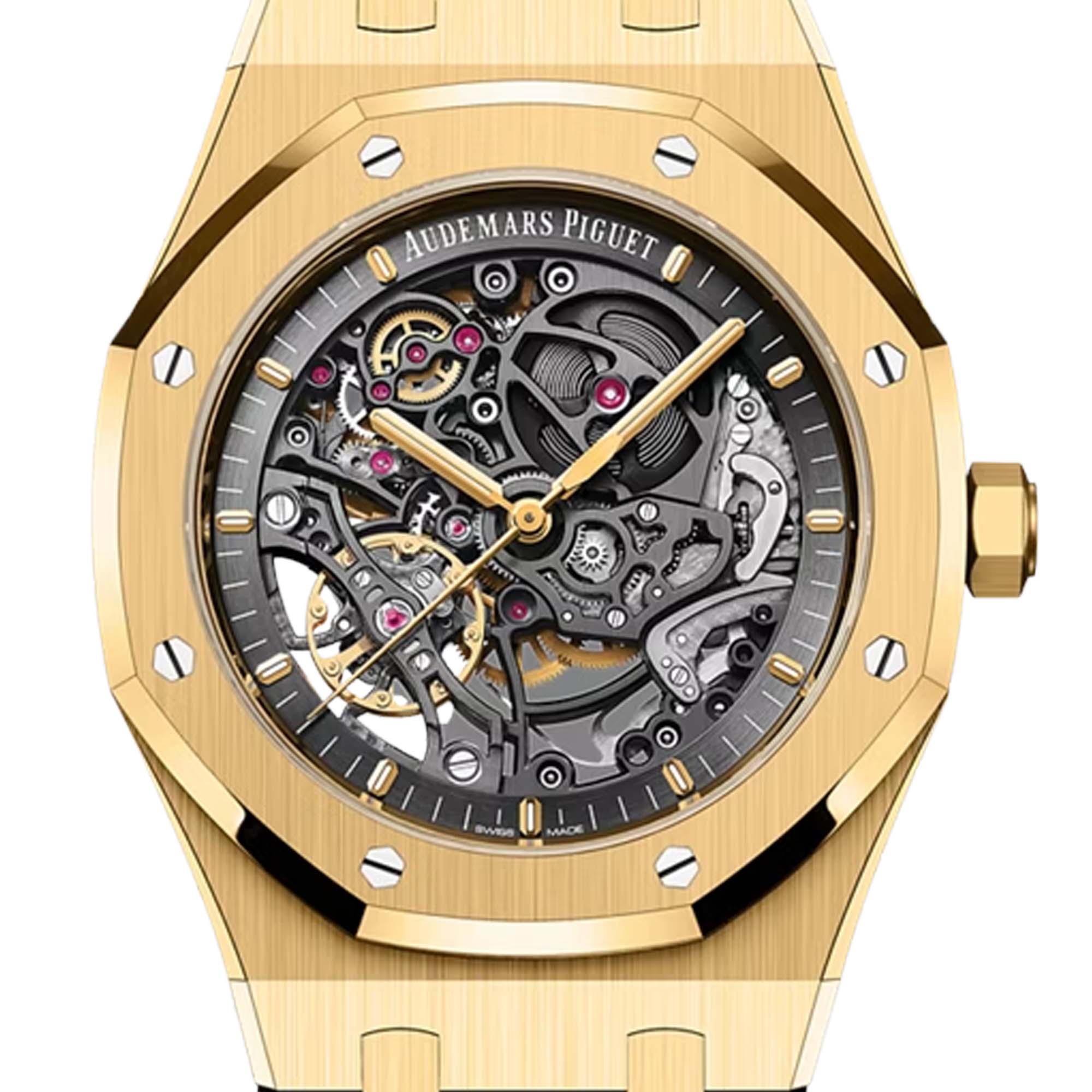 Audemars Piguet Royal Oak Double Balance Wheel Openworked Yellow Gold 15407BA.OO.1220BA.01