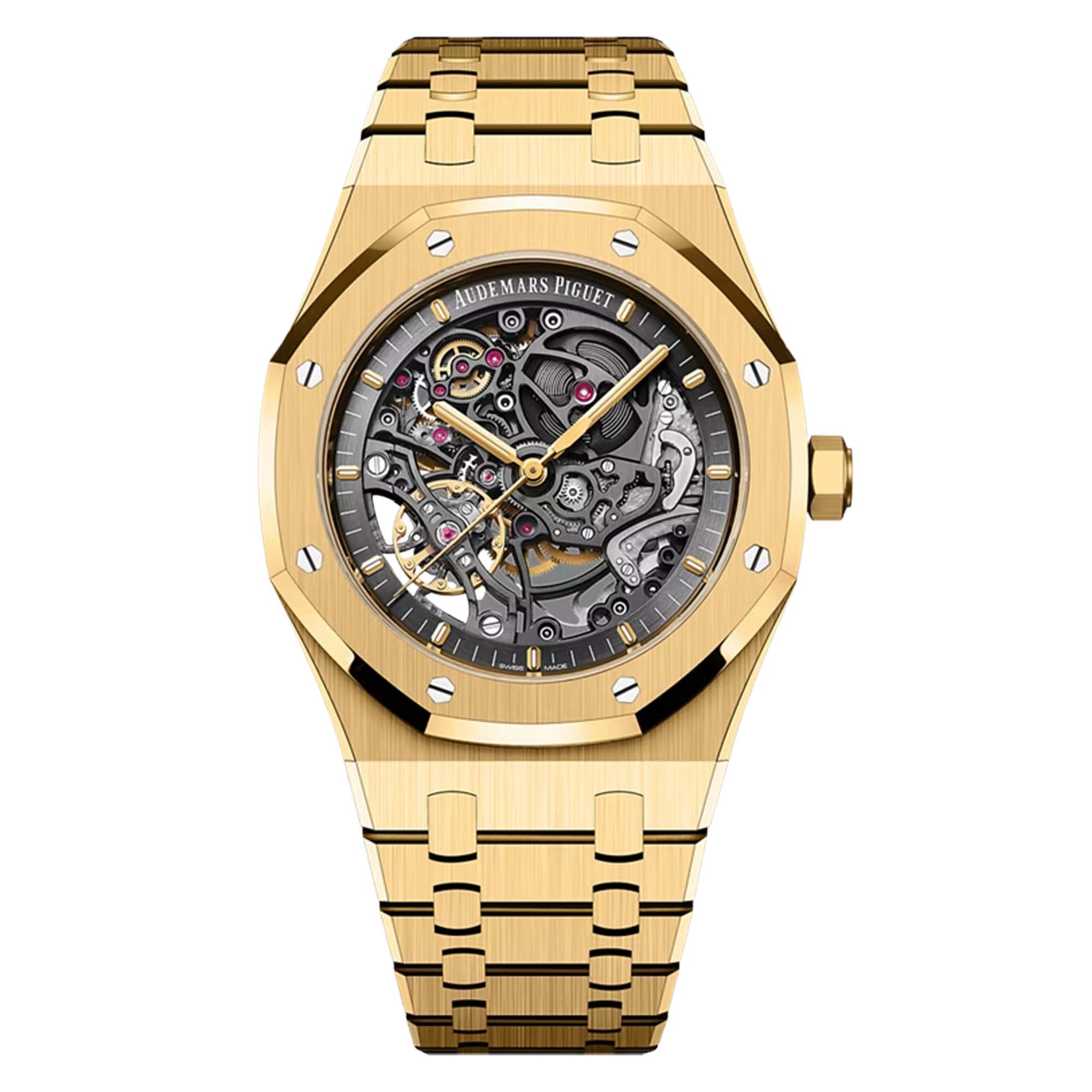 Audemars Piguet Royal Oak Double Balance Wheel Openworked Yellow Gold 15407BA.OO.1220BA.01