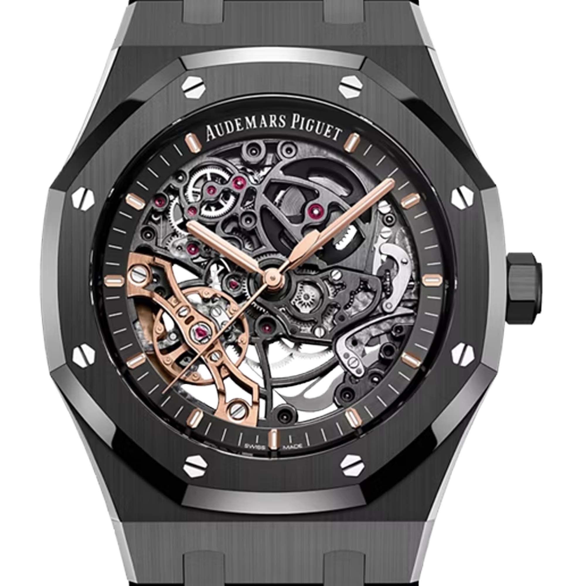 Audemars Piguet Royal Oak Double Balance Wheel Openworked Black Ceramic 15416CE.OO.1225CE.01