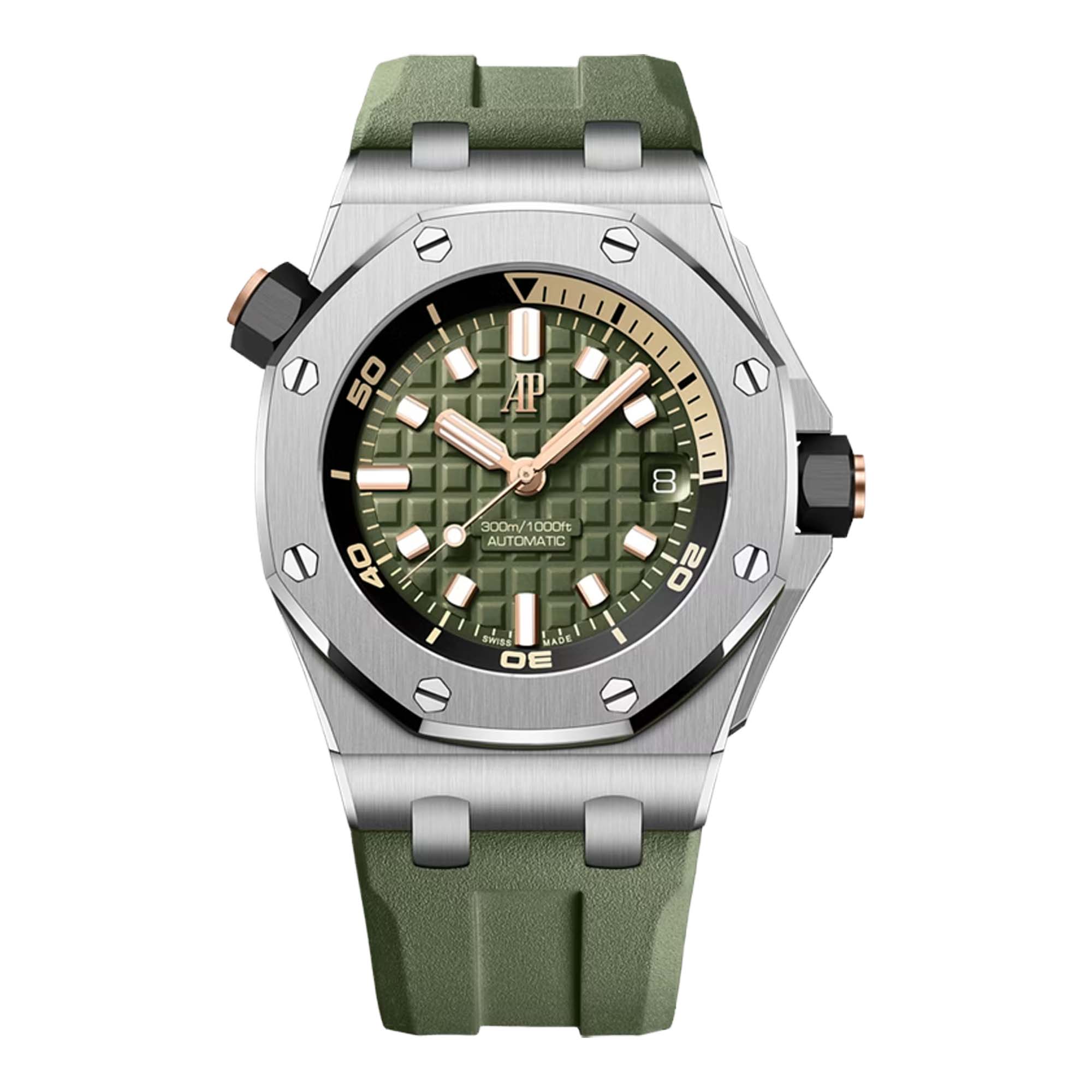 Audemars Piguet Royal Oak Offshore Diver Khaki Dial 15720ST.OO.A052CA.01