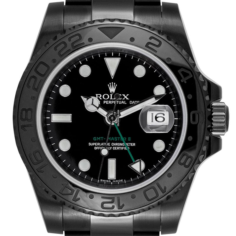 Rolex GMT-Master II Custom Black PVD Coating 116710LN