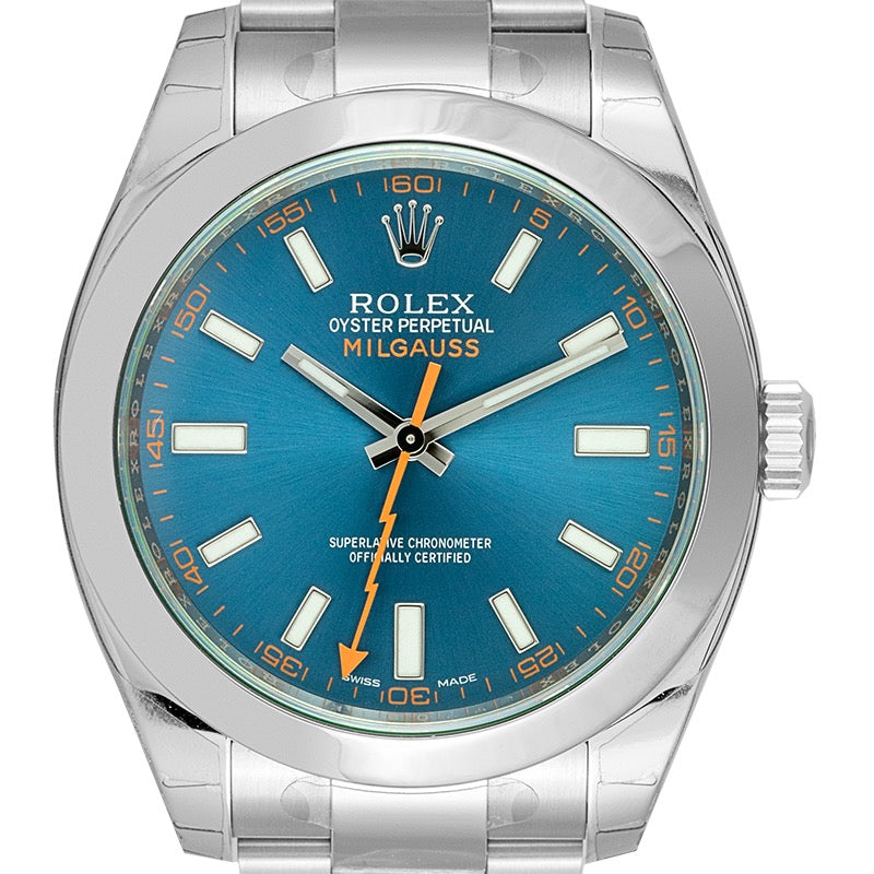 Rolex Milgauss Stainless Steel Z-Blue Dial 116400GV Watch