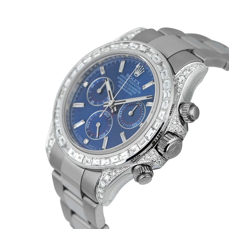 Side view of Rolex Daytona 18ct White Gold 116509 