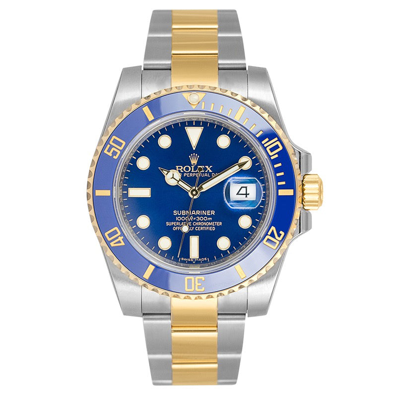 Rolex Submariner Date 18ct Yellow Gold and Stainless Steel Blue/indexes 116613LB