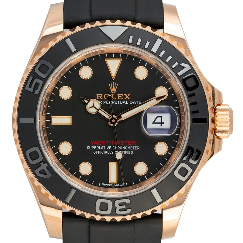 Rolex Yacht-Master 40 18ct Everose Gold Black Dial 116655