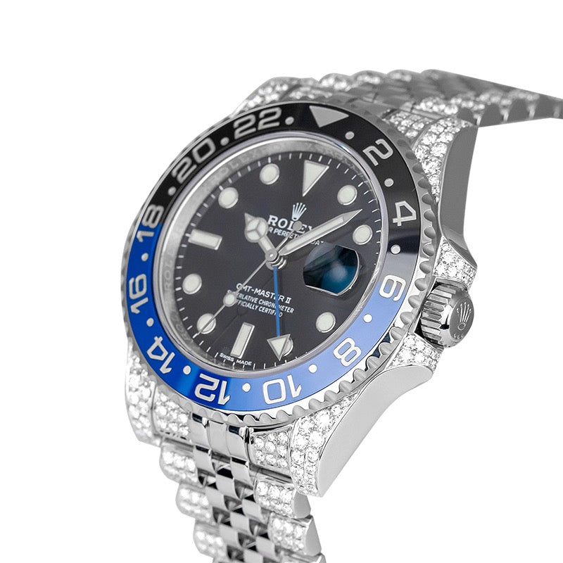 Custom Diamond Set Rolex GMT-Master II 116710BLNR