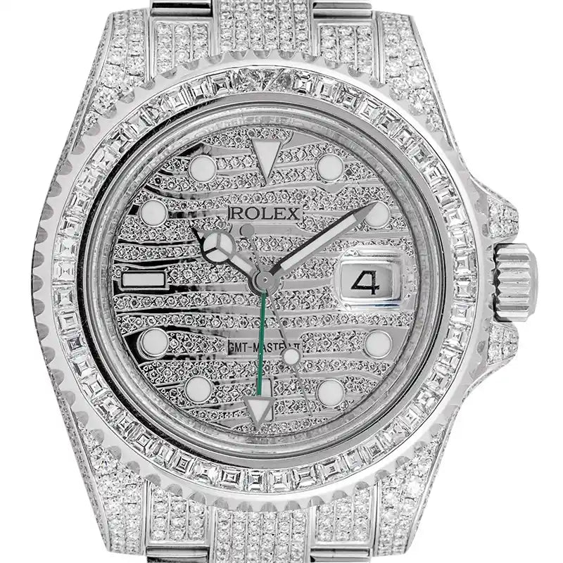 Full Custom Diamond Set Rolex GMT-Master II 116710LN