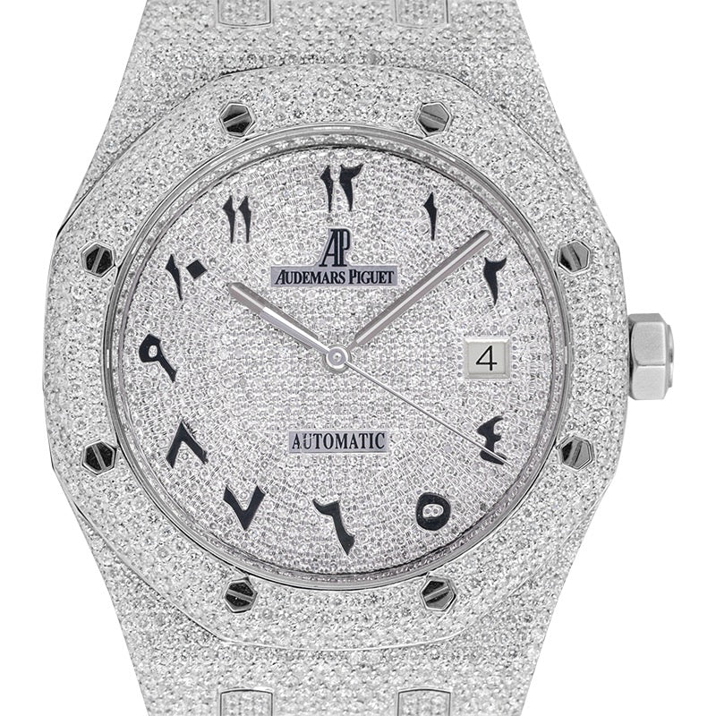 Custom Diamond Set Audemars Piguet Royal Oak 41 with Custom Arabic Dial