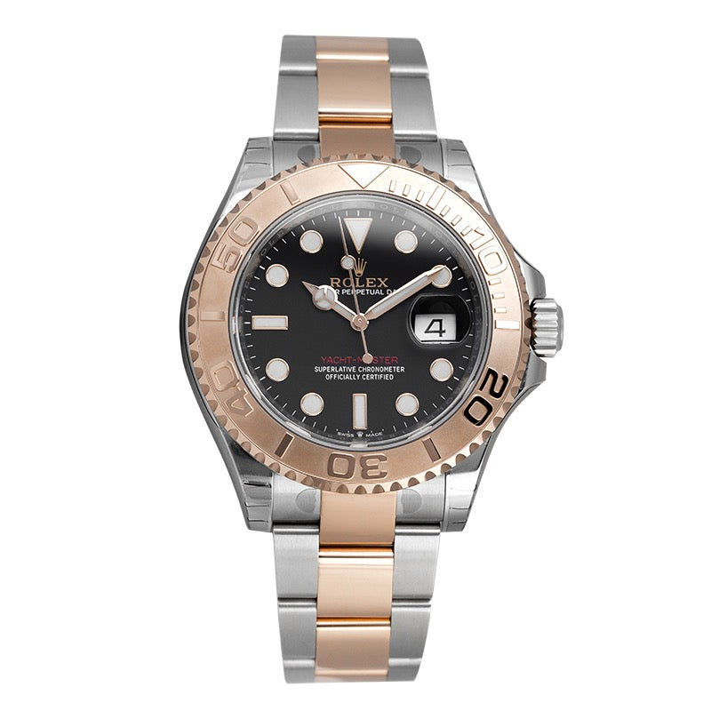 Rolex Yacht Master Steel and 18ct Everose Gold Black Dial 126621 Watch