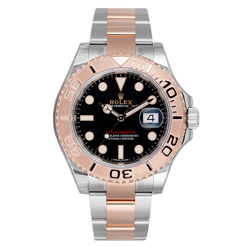 Rolex Yacht-Master 40 Steel and 18ct Everose Gold Black Dial 116621