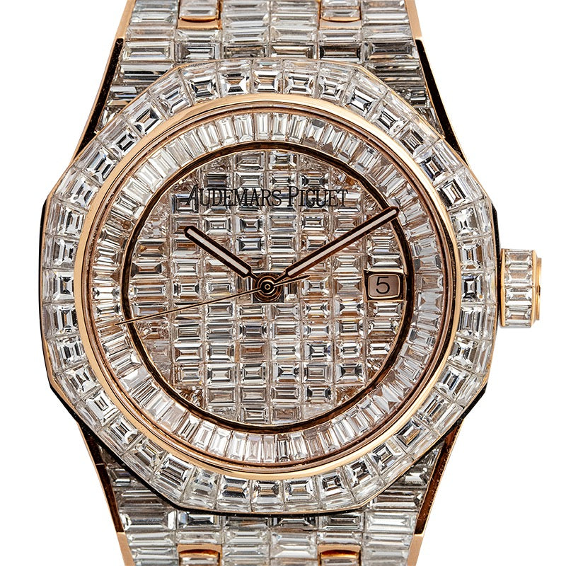 Audemars Piguet Royal Oak 41 Rose Gold Custom Diamond Set