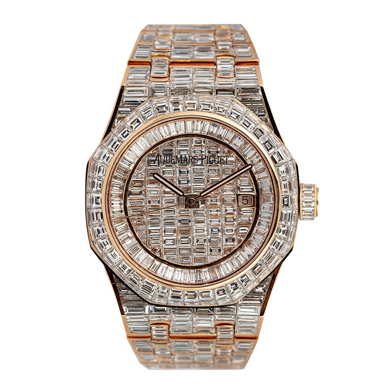 Audemars Piguet Royal Oak 41 Rose Gold Custom Diamond Set