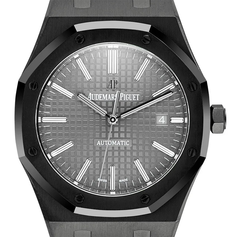 Custom Black PVD AP Royal Oak White Dial 15400ST