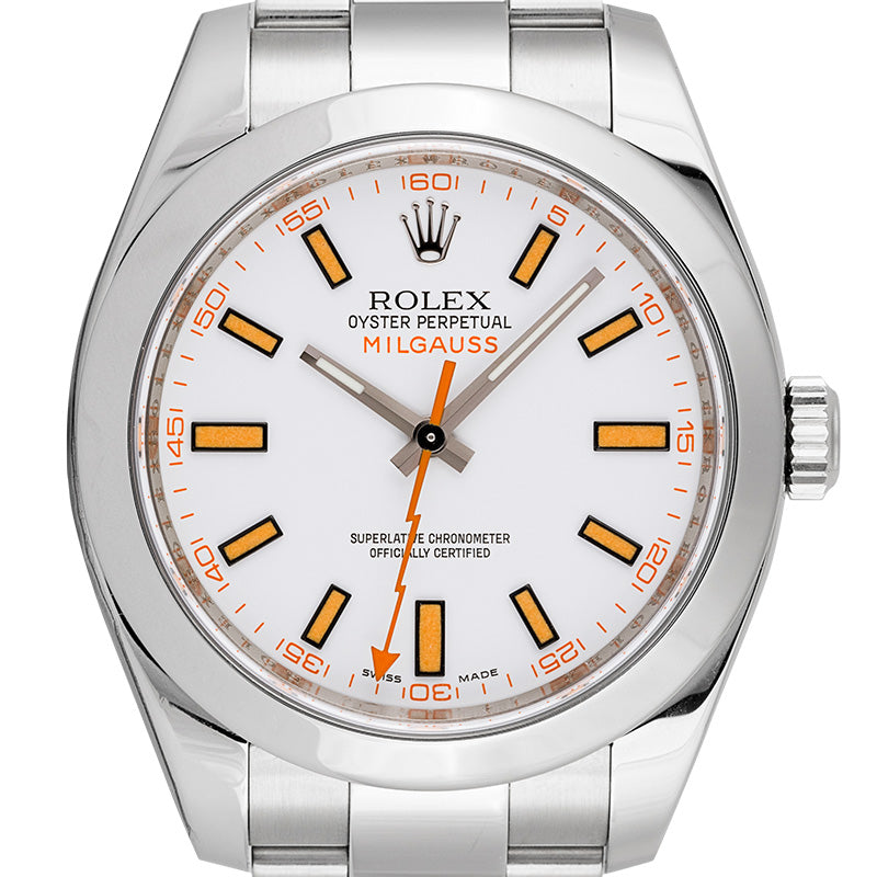 Rolex Milgauss Stainless Steel White Dial 116400