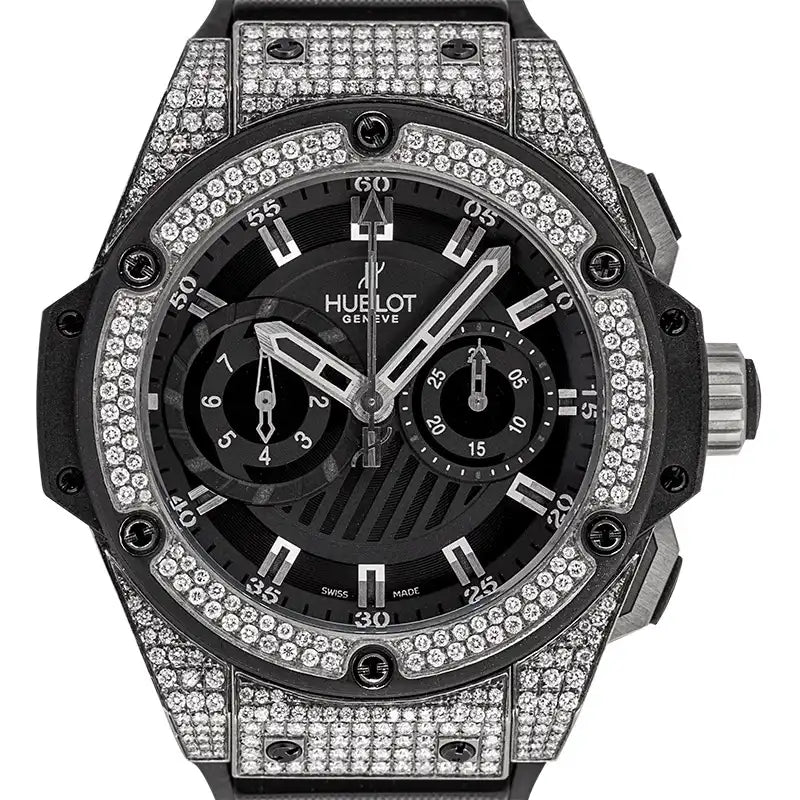 Hublot Big Bang 715.ZX.1127.RX Diamond Set Black Dial Watch