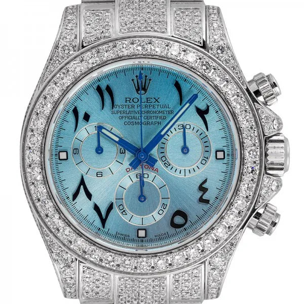 Rolex Daytona 116509 White Gold with Custom Blue Dial