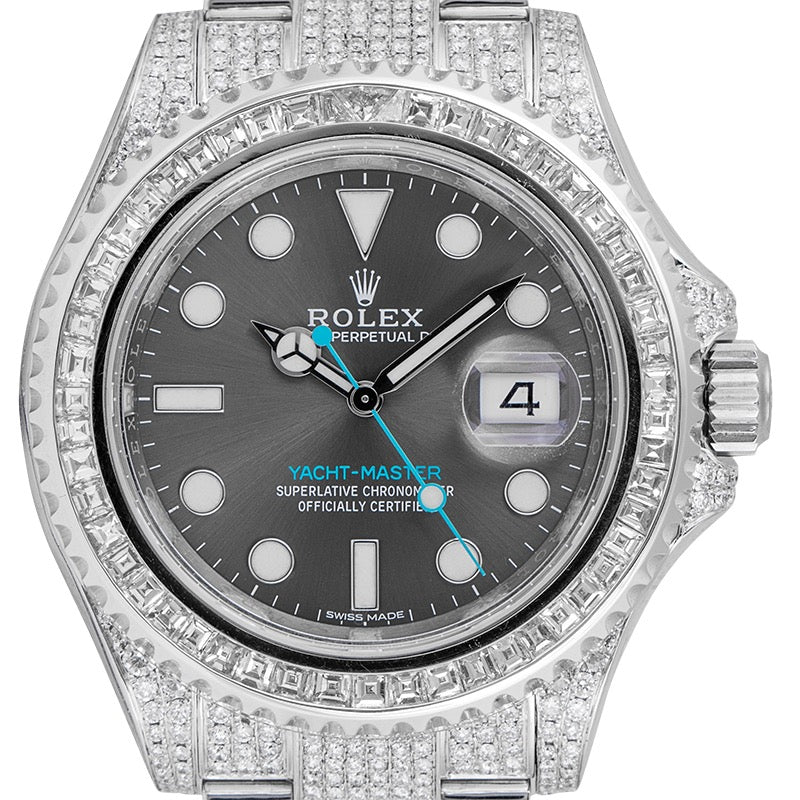 Rolex Yacht Master 40 Custom Diamond Set with custom bezel 116622