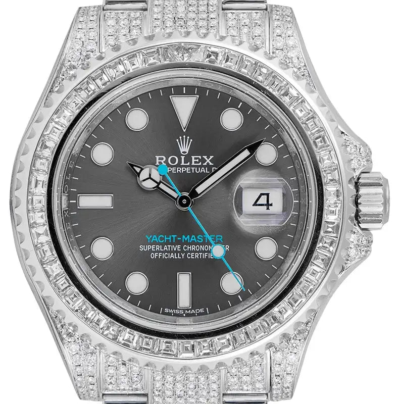 Rolex Yacht Master 40 Custom Diamond Set with custom bezel 116622