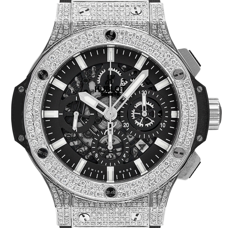 Hublot Big Bang Chronograph 44mm Diamond Set with Factory Openworked Dial 311.SM.1170.RX