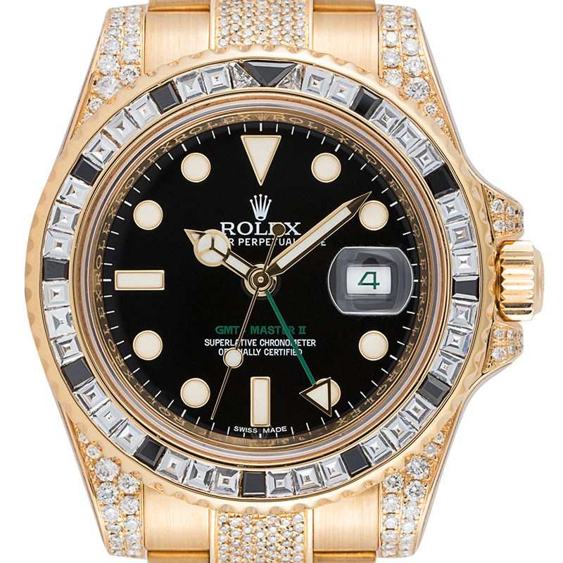 Rolex GMT-Master II 18ct Yellow Gold Diamond Set 116718LN