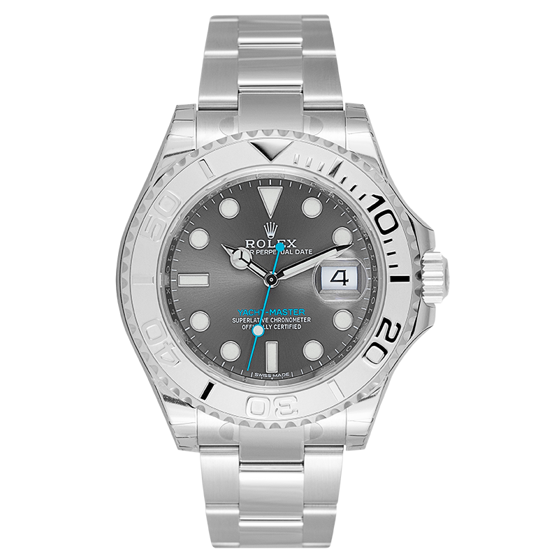 Rolex Yacht-Master 40 Steel and Platinum Dark Rhodium Dial 116622