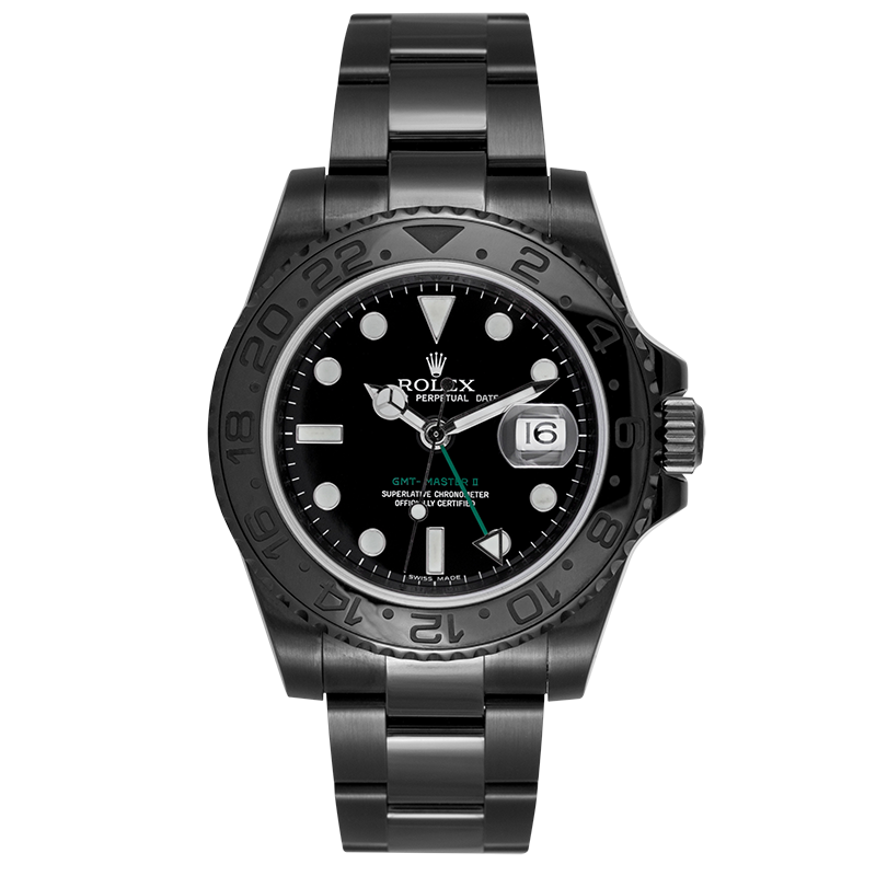 Rolex GMT-Master II Custom Black PVD Coating 116710LN