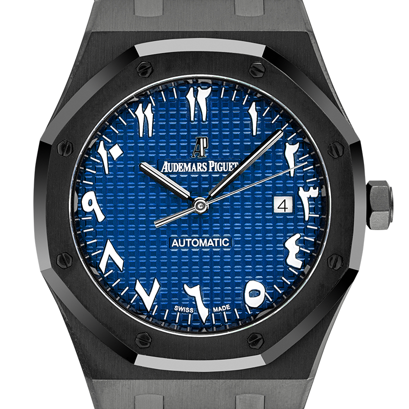 Audemars Piguet Royal Oak 41mm Custom Black PVD with Blue/Indic Dial