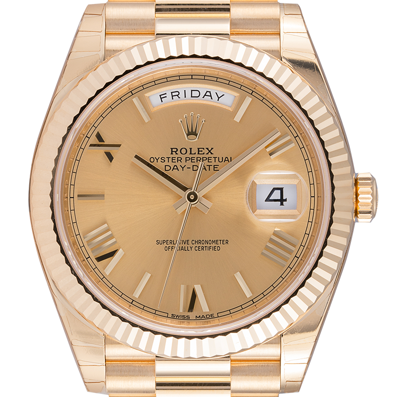 Rolex Day-Date 40 18ct Yellow Gold Champagne-colour Dial 228238