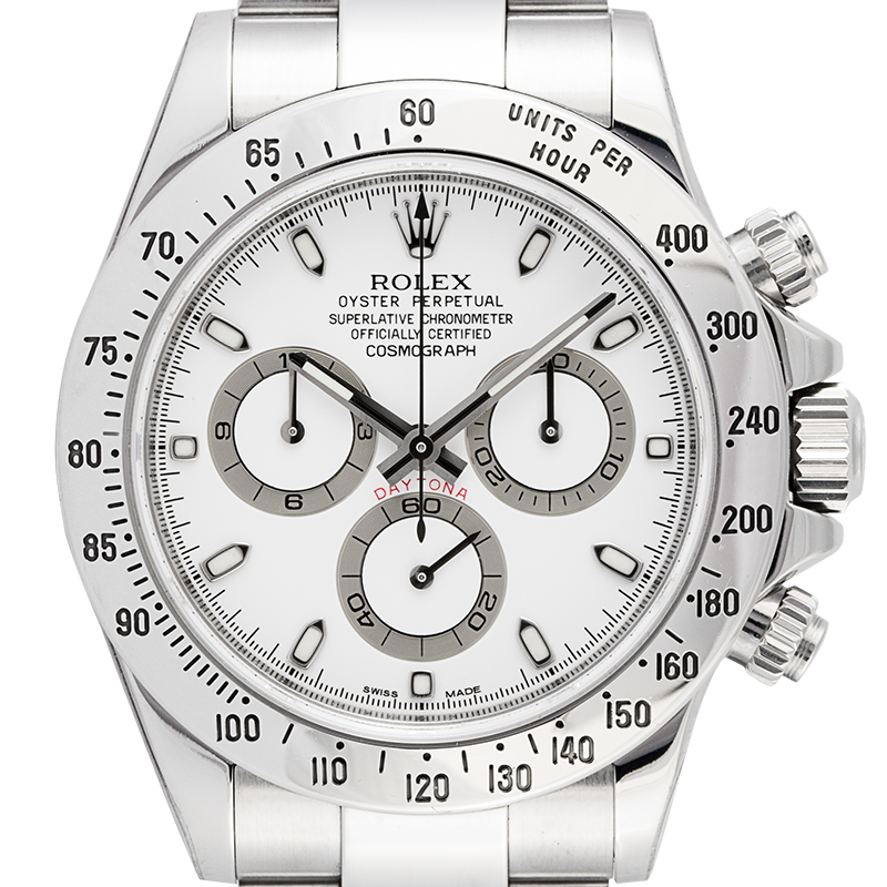 Rolex Cosmograph Daytona Stainless Steel White Dial 116520