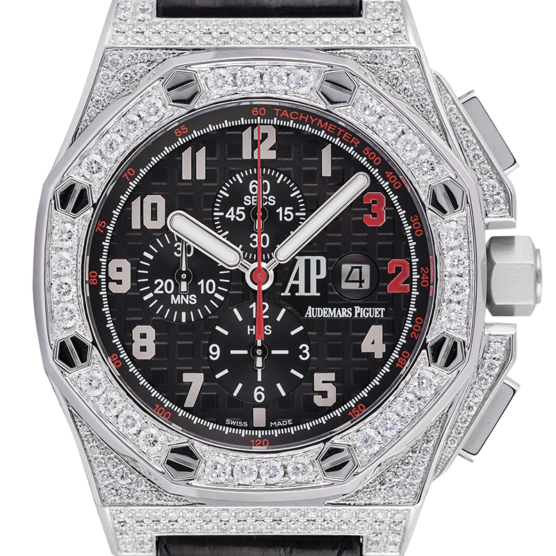 Audemars Piguet Royal Oak Offshore 48mm Shaquille O'Neal Diamond Set Black Dial 26133ST.OO.A101CR.01