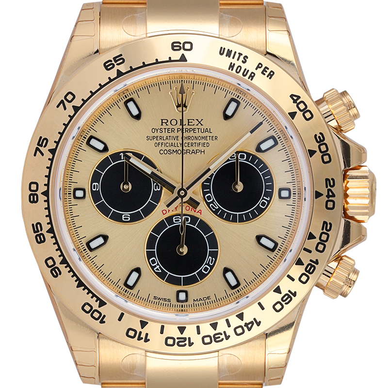 Rolex Cosmograph Daytona 18ct Yellow Gold with Champagne-colour and black dial 116508