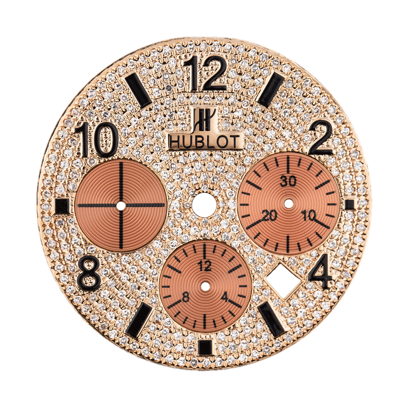 Custom Dial Diamond Paved dial for Hublot Big Bang 44mm