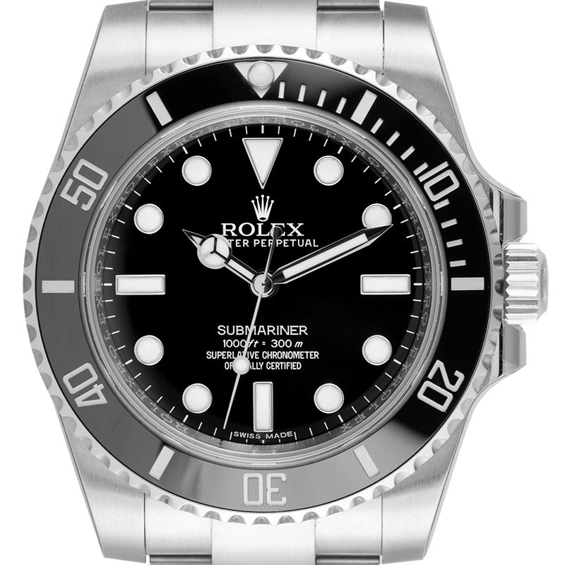 Rolex Submariner Stainless Steel Black/Index 114060