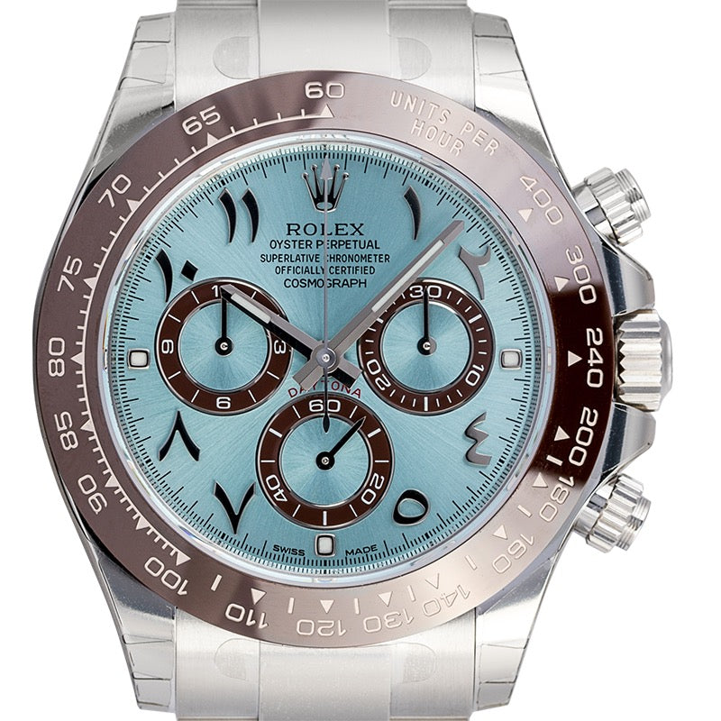 Rolex Daytona Platinum Ice-Blue/Arabic Dial 116506