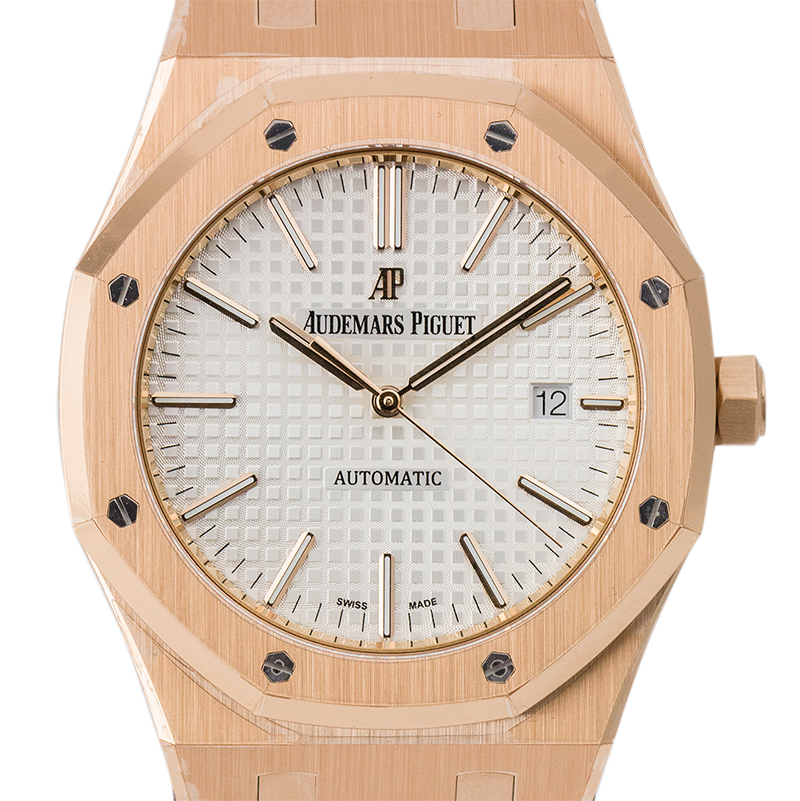 Audemars Piguet Royal Oak 41mm Rose Gold Leather Strap 15400OR.OO.D088CR.01