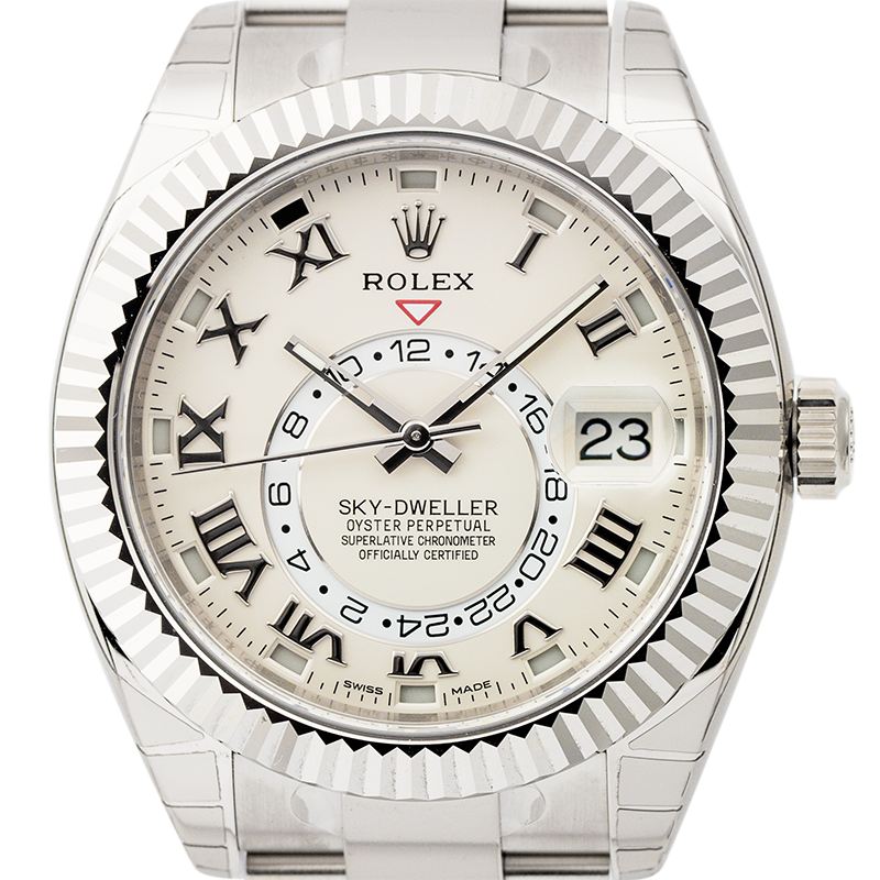 Rolex Sky-Dweller White Gold Ivory/Roman Dial 326939